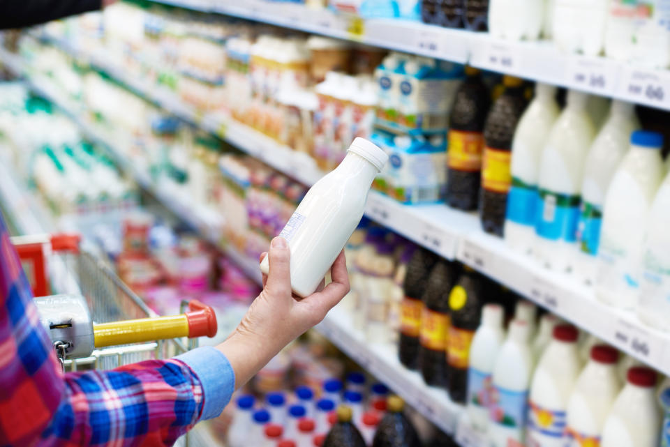 The woman found the bottle of yoghurt in the bin. Source: Getty/file