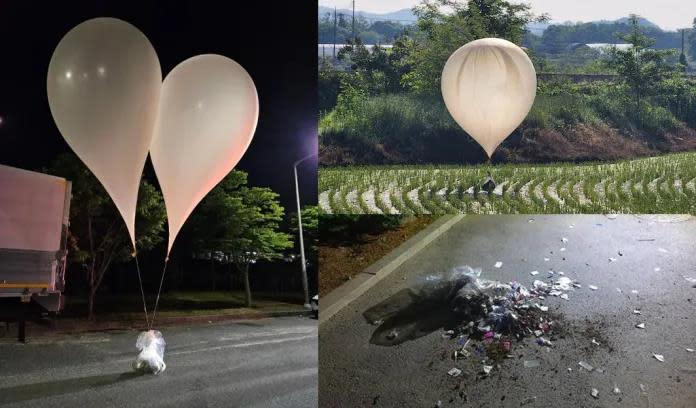 有味道！北朝鮮施放百顆空飄氣球空襲　「裝排泄物」報復南韓嚇壞民眾