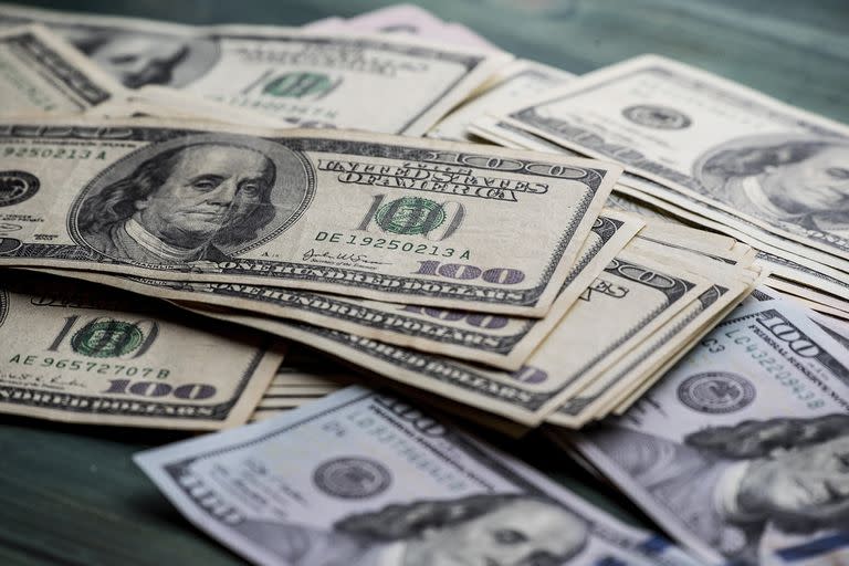 En los primeras horas del día, los arbolitos de la calle Florida ofrecían billetes estadounidenses a $330, una suba diaria de $13 (+4,1%). 