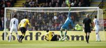 Britain Soccer Football - Watford v Swansea City - Premier League - Vicarage Road - 15/4/17 Watford's Troy Deeney has shot saved by Swansea City's Lukasz Fabianski Action Images via Reuters / Andrew Couldridge Livepic