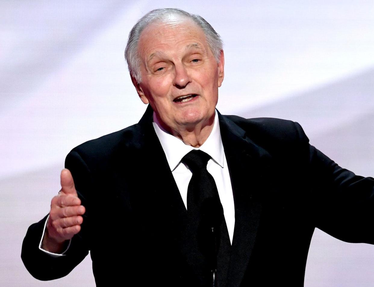 Alan Alda shared a throwback video of himself and his granddaughter tap-dancing.
