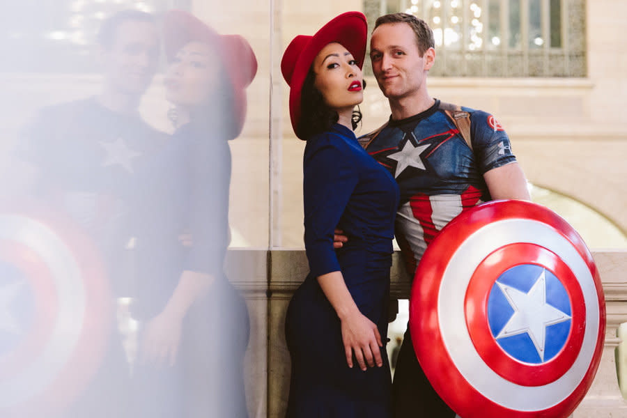 Peggy Carter and Captain America from "Captain America." (Photo: <a href="http://www.isaacjamescreative.com/" target="_blank">Isaac James Creative</a>)