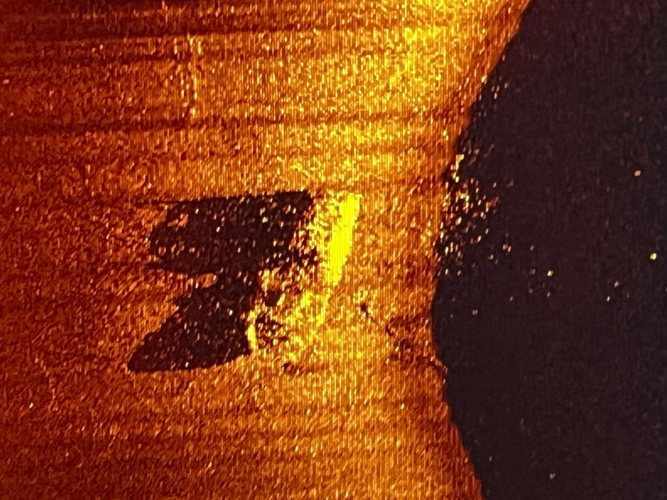 In this sonar image provided by the Canadian Geographic shows the missing Quest ship sitting on its keel under water off the coast of Labrador, Canada, on Sunday, June 9, 2024. The wreck of the last ship belonging to Sir Ernest Shackleton, a famous Irish-born British explorer of Antarctica, has been found 62 years after it went missing. The wreck was found by an international team led by the Royal Canadian Geographical Society. (Canadian Geographic via AP)