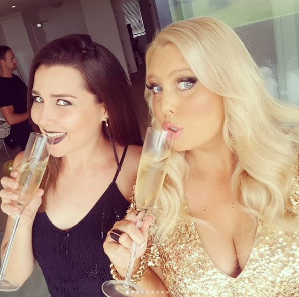 Who can say no to champagne? Photo: Instagram/melgreigradio