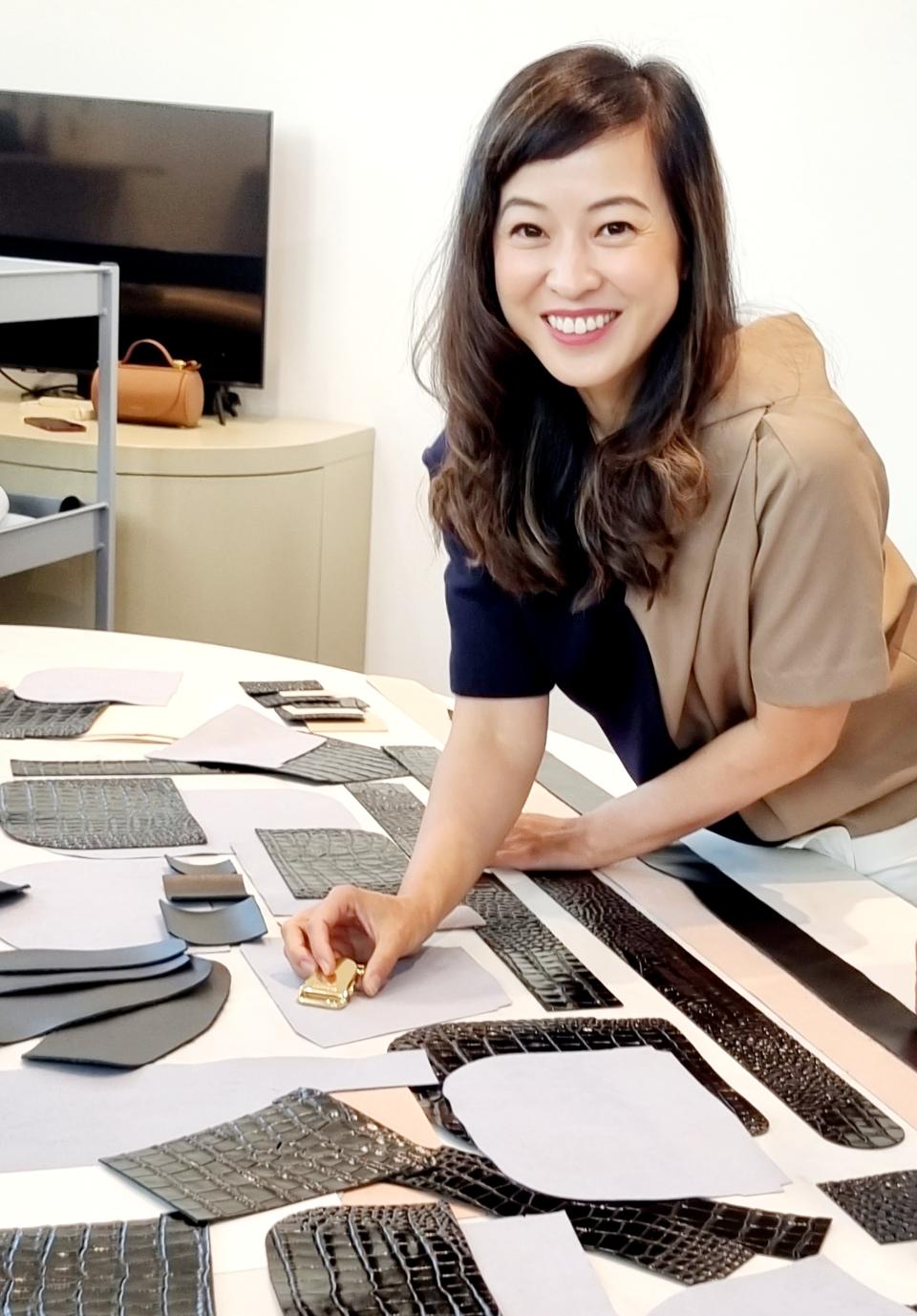 Coral Chen Chung, working with her design team in Florence, Italy.