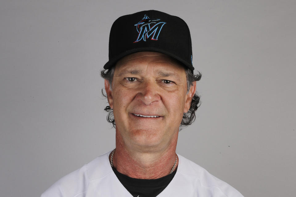 ARCHIVO - En esta foto de archivo de 2020, aparece Don Mattingly, manager de los Marlins de Miami (AP Foto/Brynn Anderson, archivo)