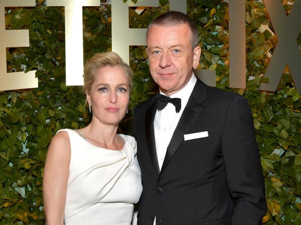 Gillian Anderson and Peter Morgan (Getty Images)