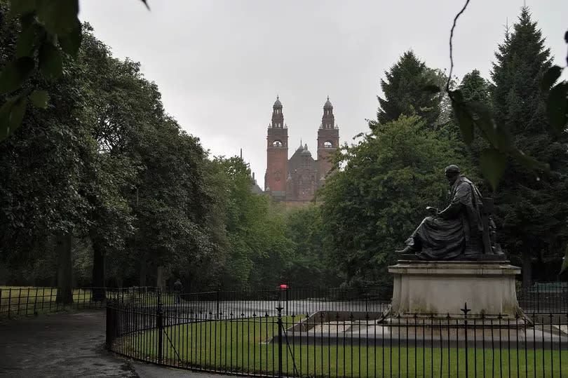 The silent disco is taking place at the Lord Kelvin Statue