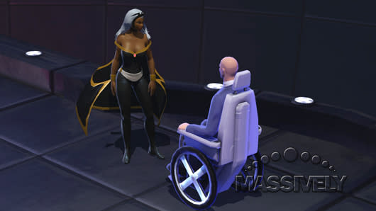 Marvel Heroes - Storm and Professor X inside Cerebro