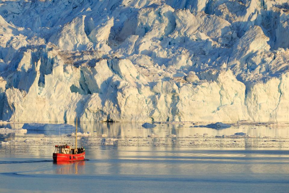 Excursion boat on fjord Ilulissa - Getty