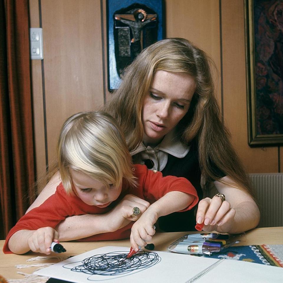 Linn and Liv Ullmann, 1971.