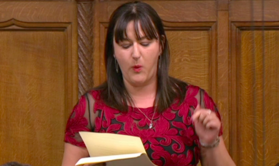 <em>Ruth Smeeth received a round of applause for her powerful speech in the Commons (BBC)</em>