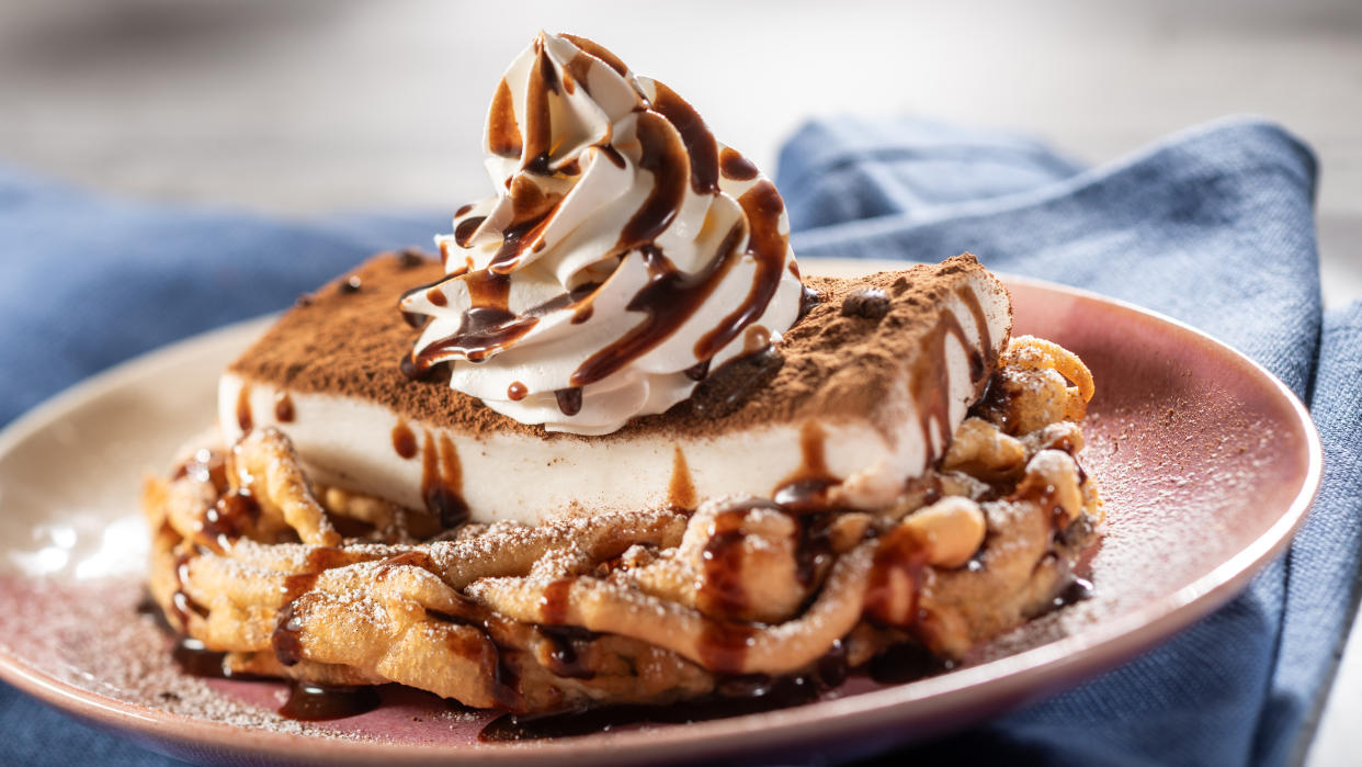 Tiramisù Funnel Cake is new to this year's festival. It's available at the funnel cake stand near the American Adventure.