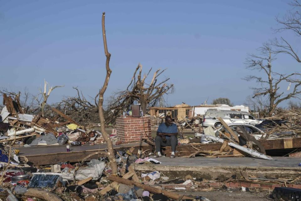 Homes sustained major damage after a tornado ripped through Mississippi.