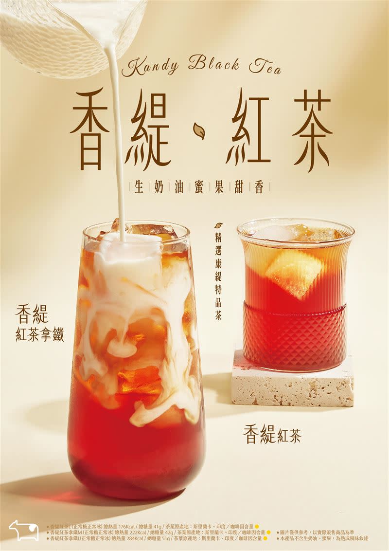 迷客夏推出全新風味「香緹紅茶拿鐵系列」。（圖／品牌業者提供）