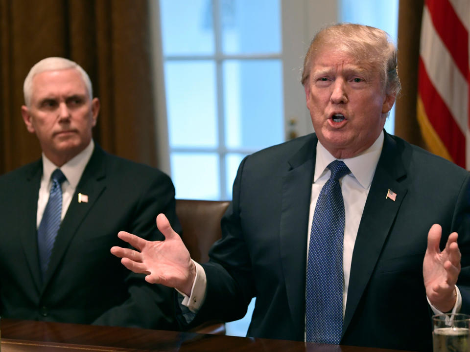 Donald Trump und Mike Pence im Weißen Haus. (Bild-Copyright. Suan Walsh/AP Photo)