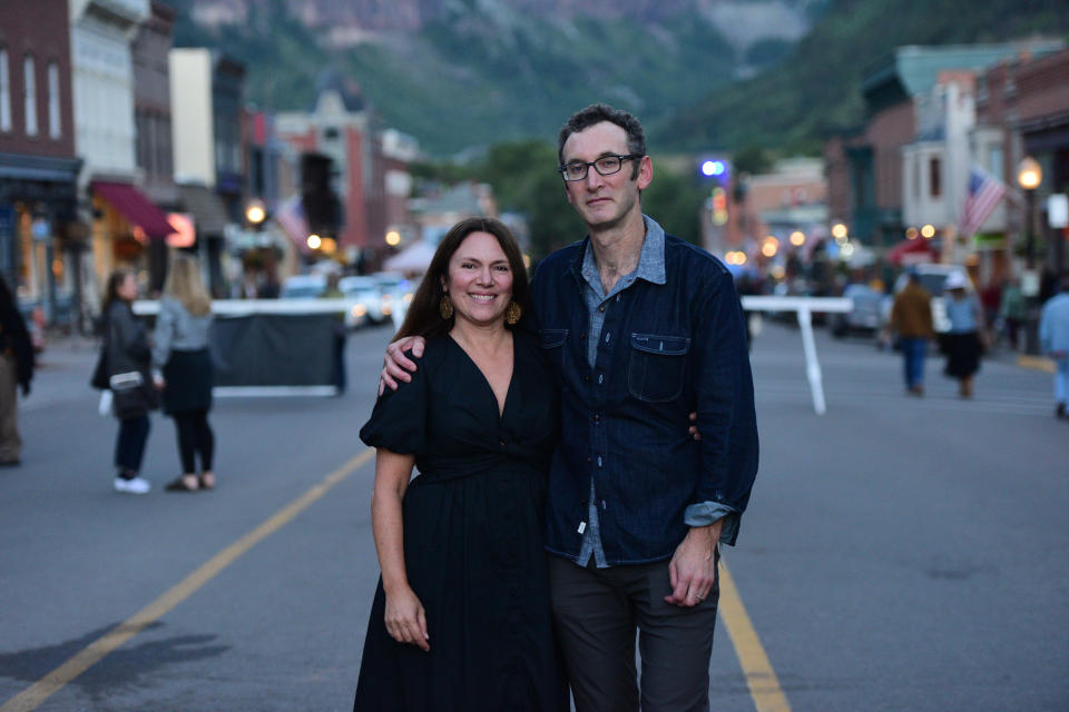 Directors Amanda McBaine and Jesse Moss attend a screening of "The Mission" at the 50th Telluride Film Festival on September 02, 2023 in Telluride, Colorado.