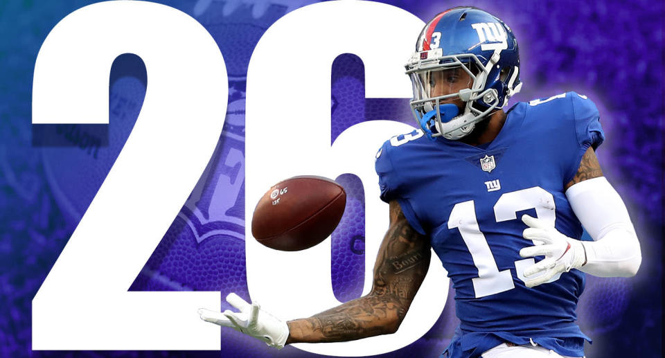 <p>Saquon Barkley, a healthy Odell Beckham and new coach Pat Shurmur were supposed to fix NY’s offense, but that hasn’t happened yet. (Odell Beckham Jr.) </p>
