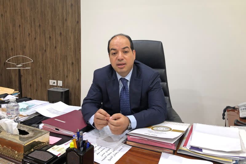 Ahmed Maiteeg, Deputy Prime Minister of the internationally recognized Government of National Accord (GNA), speaks during an interview with Reuters in Tripoli