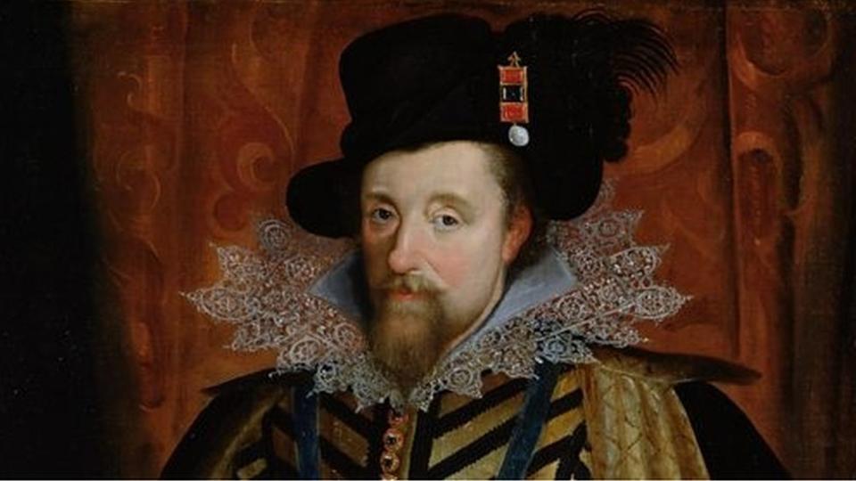 Retrato del rey James VI de Escocia