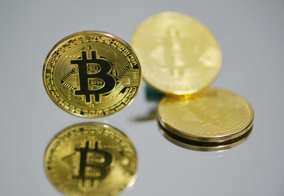 FUYANG, CHINA - MARCH 13, 2021 - A view of bitcoin, Fuyang City, Anhui Province, March 13, 2021.PHOTOGRAPH BY Costfoto / Barcroft Studios / Future Publishing (Photo credit should read Costfoto/Barcroft Media via Getty Images)