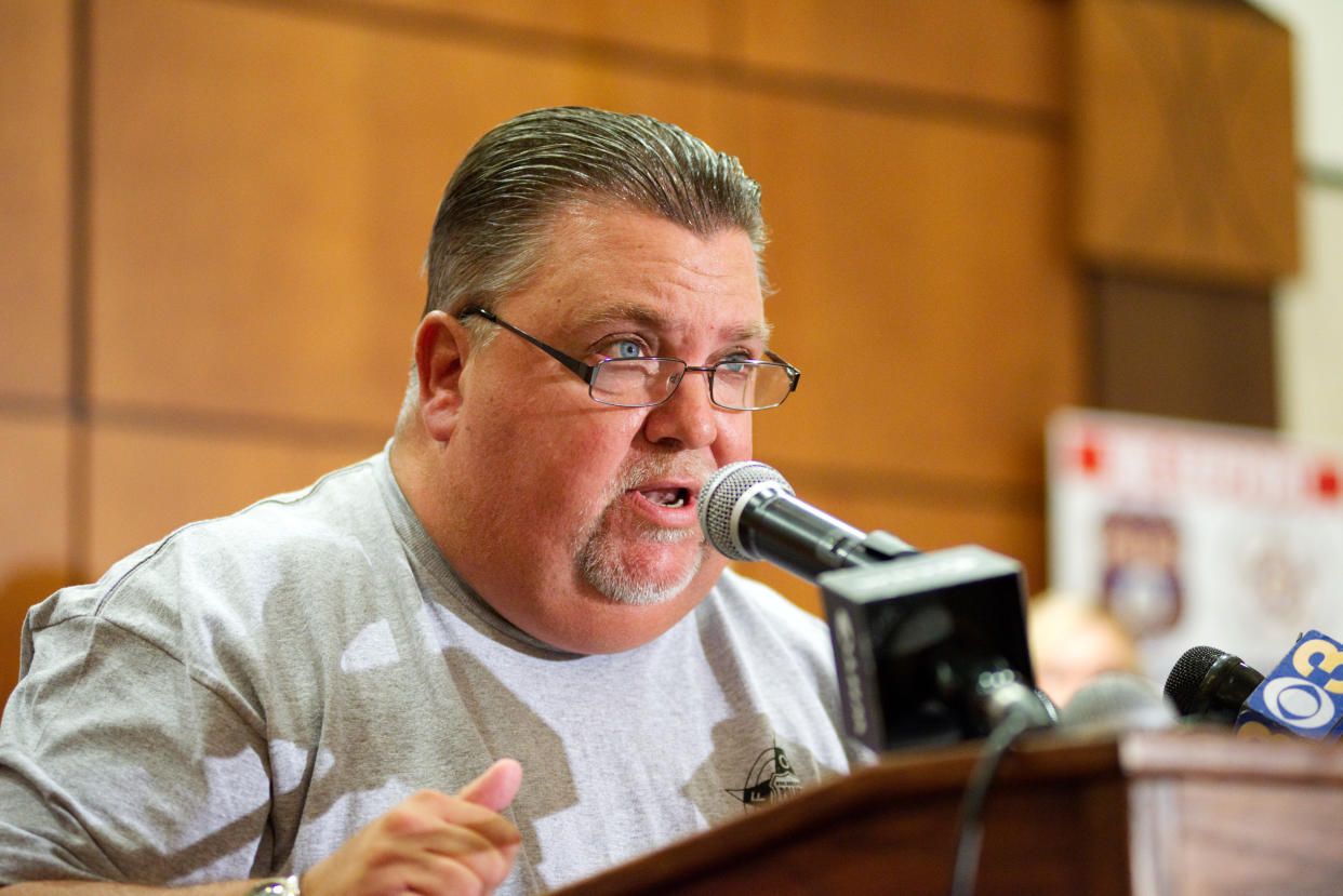 John McNesby once called Black Lives Matters activists a "pack of rabid animals." ( Bastiaan Slabbers/NurPhoto via Getty Images)