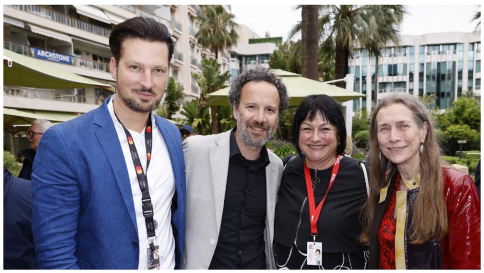 Dennis Ruh (director of the European Film Market), Carlo Chatrian (director of the Berlinale), Simone Baumann (CEO of German Films) and Mariette Rissenbeek (CEO of the Berlinale)
