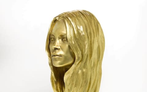  A solid gold head of supermodel Kate Moss has a guide price of up to £400,000 - Credit: Sotheby's