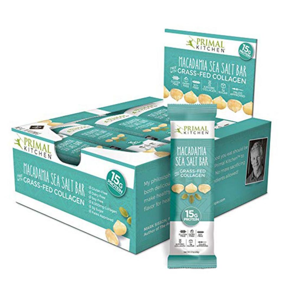 Primal Kitchen Macadamia Grass Fed Sea Salt Collagen Bars