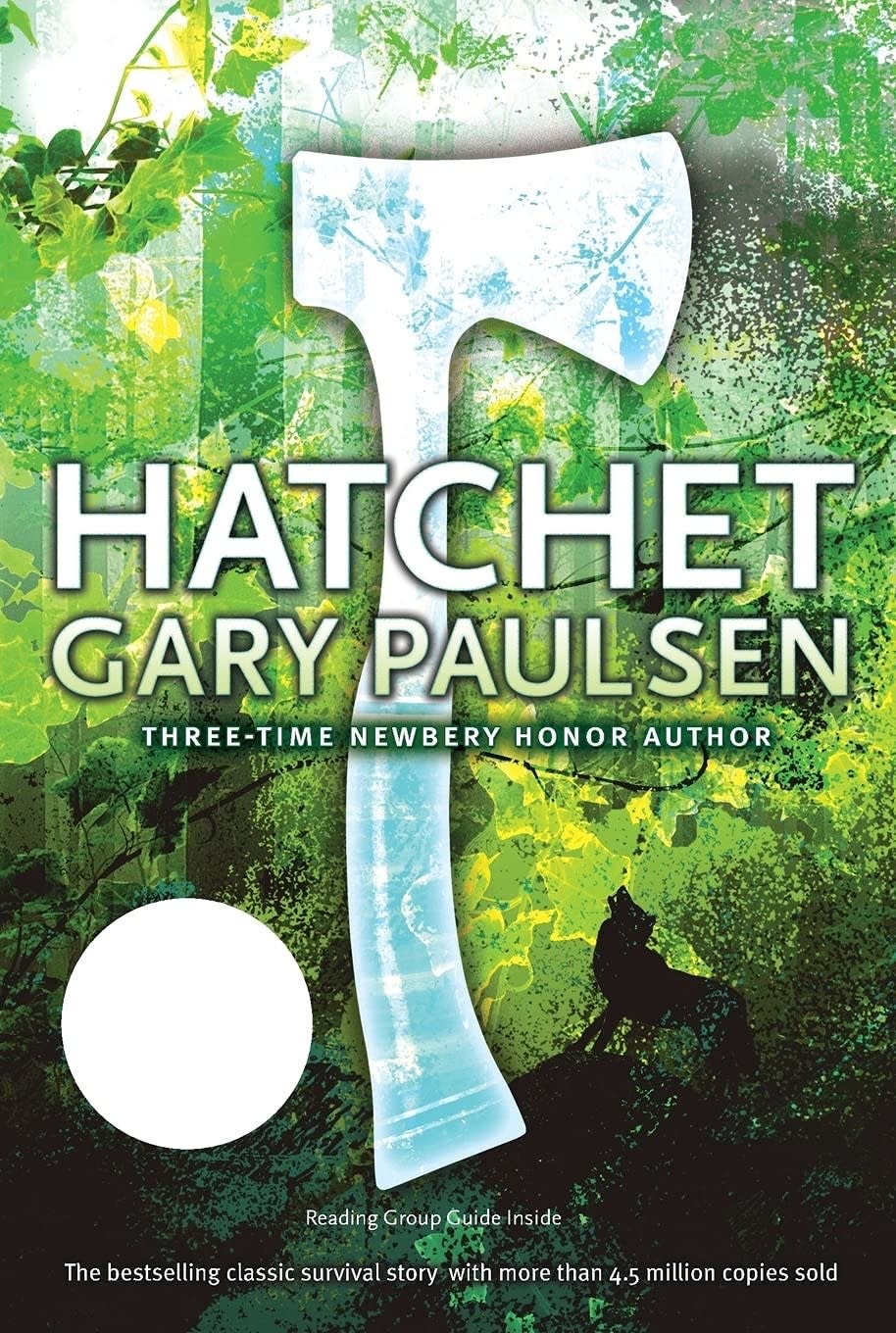 The cover of "Hatchet" by Gary Paulson