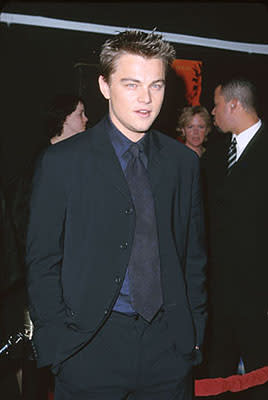 Leonardo DiCaprio at the premiere of 20th Century Fox's The Beach