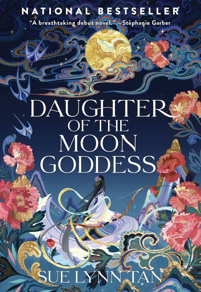 Screenshot of the Amazon webpage for the book "Daughter of the Moon Goddess: A Fantasy Romance Novel (Celestial Kingdom, 1)" by Sue Lynn Tan