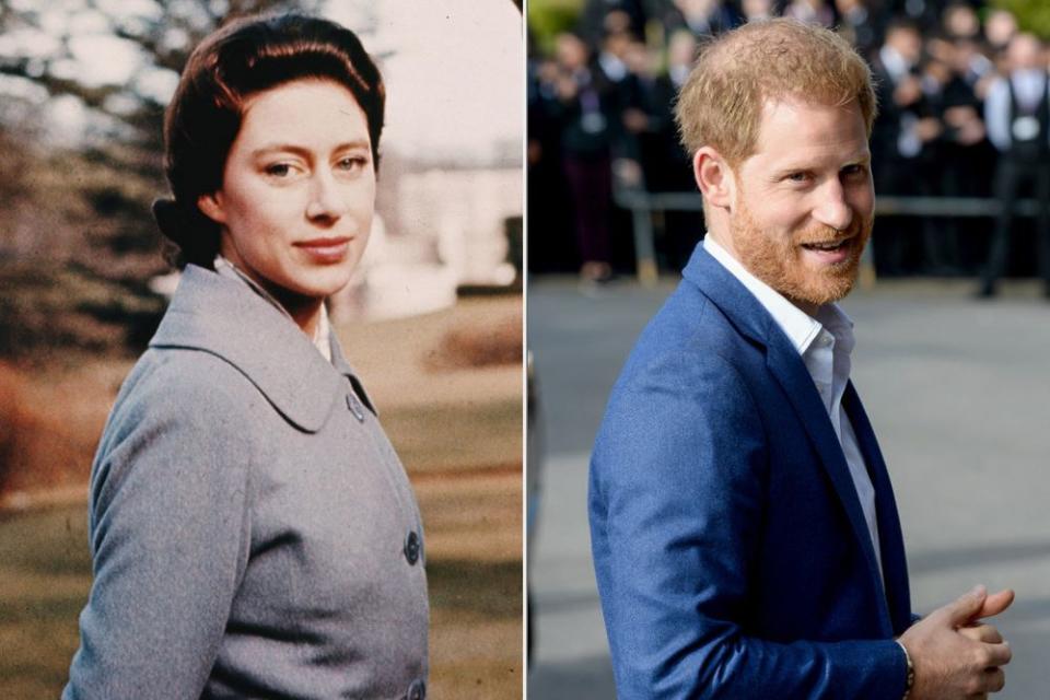 Princess Margaret and Prince Harry | Hulton Archive/Getty Images; EAMONN M. MCCORMACK/Getty Images