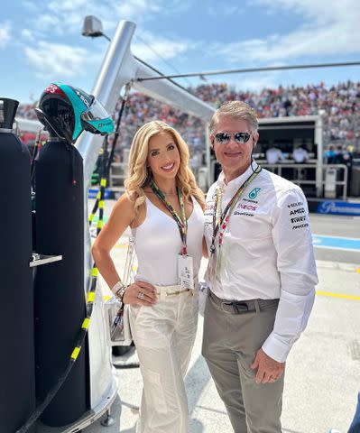 <p>Gracie Hunt Instagram</p> Clark Hunt and his daughter Gracie Hunt at the F1 Montreal Grand Prix.