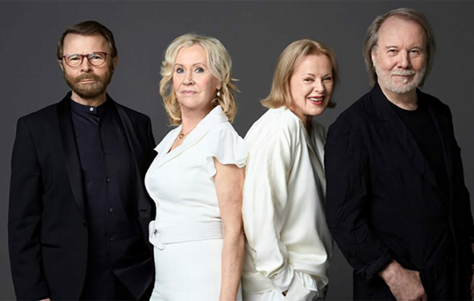 ABBA pose for the release of their new album Voyage