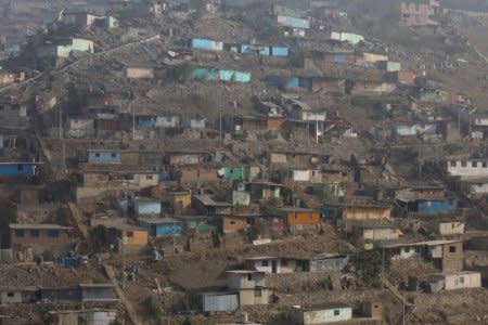 FILE PHOTO: A view of  Villa Maria del Triunfo, a shanty town on the outskirts of Lima, Peru May 9, 2017. REUTERS/Guadalupe Pardo