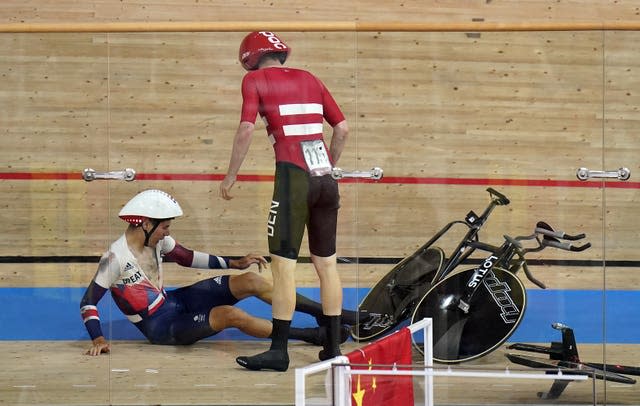 Charlie Tanfield and Frederik Madsen crash