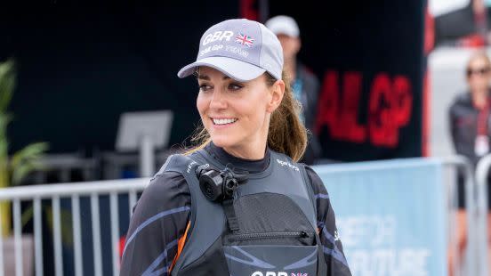 the duchess of cambridge joins the 1851 trust and the great britain sailgp team in plymouth