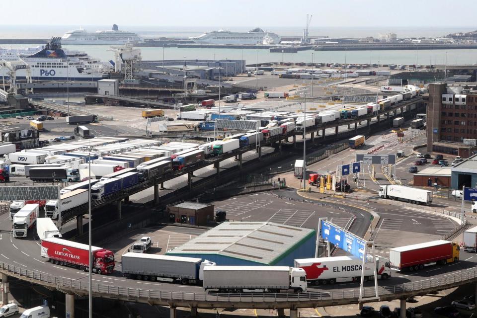 Michael Gove said there are no plans for a post-Brexit lorry park in Dover (PA)