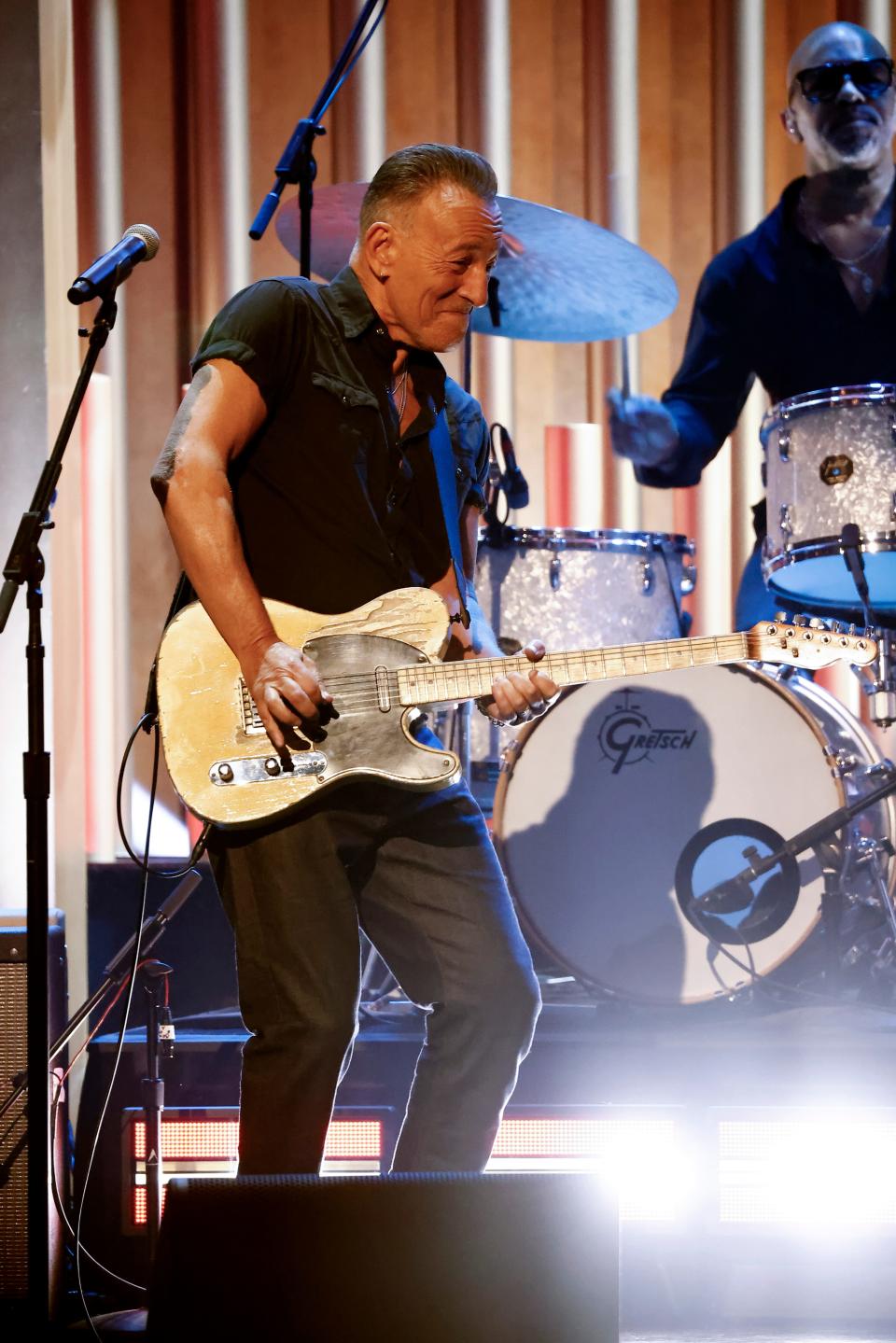 Bruce Springsteen performs onstage at the 23rd annual Mark Twain Prize For American Humor at The Kennedy Center on April 24 in Washington, D.C.