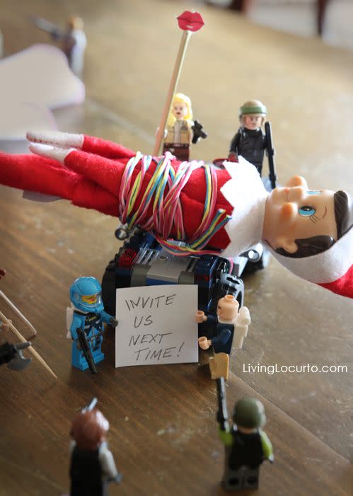 36) Elf on the Shelf LEGO Ambush