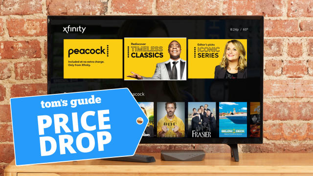  Peacock streaming service shown on a TV 