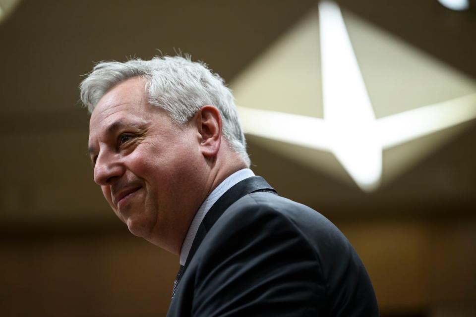 Canadian Security Intelligence Service Director David Vigneault prepares to appear before the Special Committee on the Canada–People’s Republic of China Relationship, on Parliament Hill in Ottawa, on Monday, April 29, 2024. 