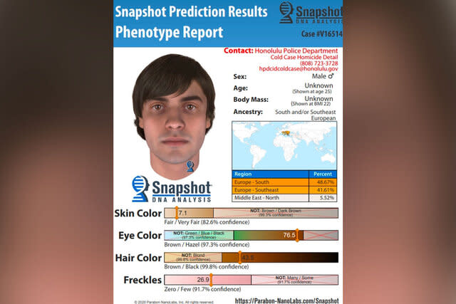 Parabon Snapshot of the suspect