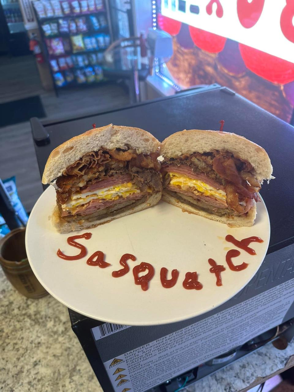 "The Sasquatch" breakfast sandwich at LunchBox on 9 in Waretown.