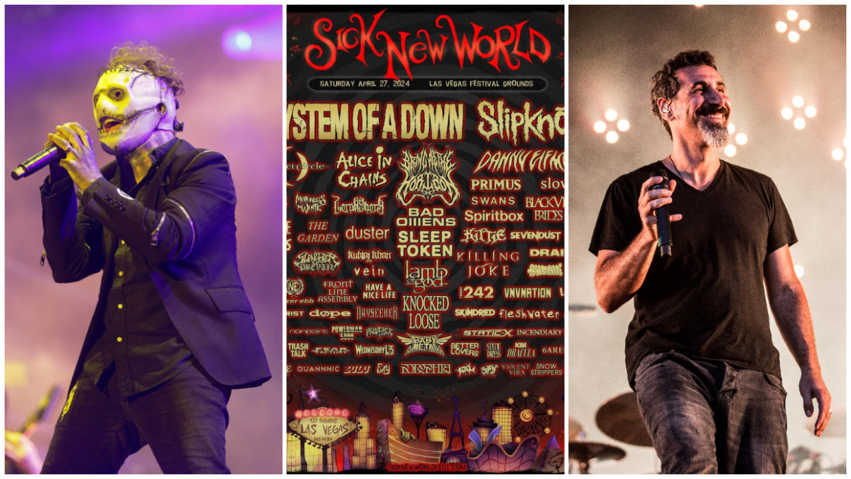  Corey Taylor, Serj Tankian and the Sick New World 2024 lineup. 