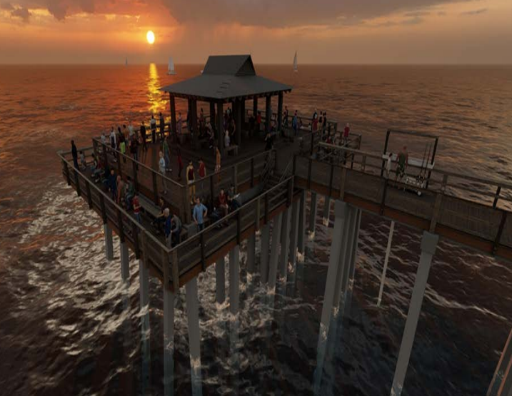Early concepts in design of new Naples Pier