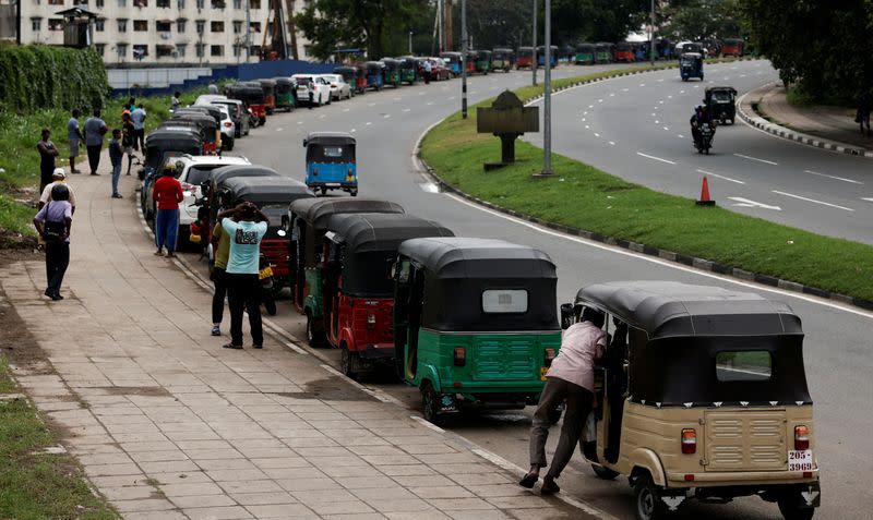 FILE PHOTO: Fuel shortage in Sri Lanka