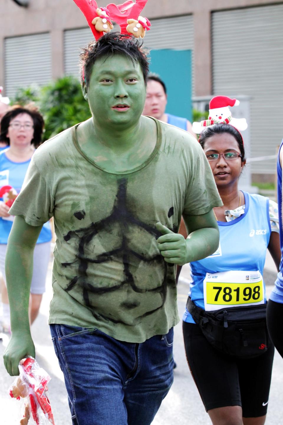 Runners go one step further to add colours to their race – running in unique costumes! (Photo courtesy of Singapore Sports Council)