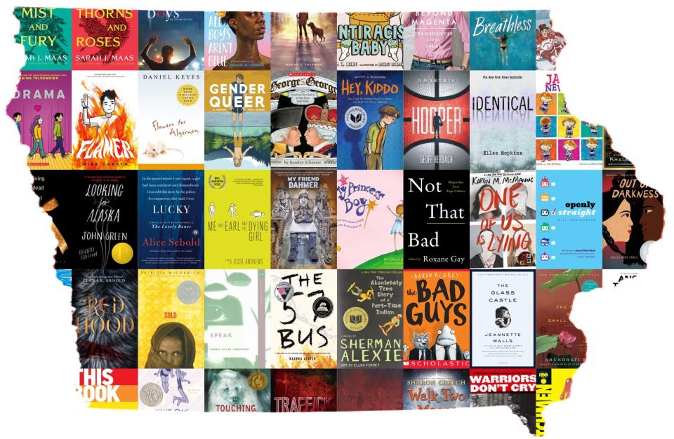Parents and community members filed 100 challenges to books in Iowa schools between August 2020 and May 2023, according to data gleaned from a statewide records request. Here are images of some of the 60 books that were challenged.